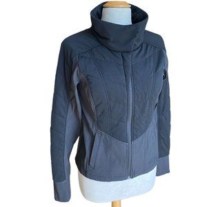 The North Face Pseudio Quilted Jacket Black Gray Gorpcore Activewear Hiking -M